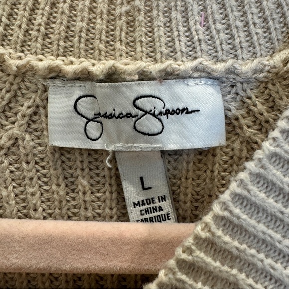 Jessica Simpson Tan Sweater size Large - Picture 3 of 7